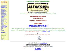 Tablet Screenshot of alfakom.se